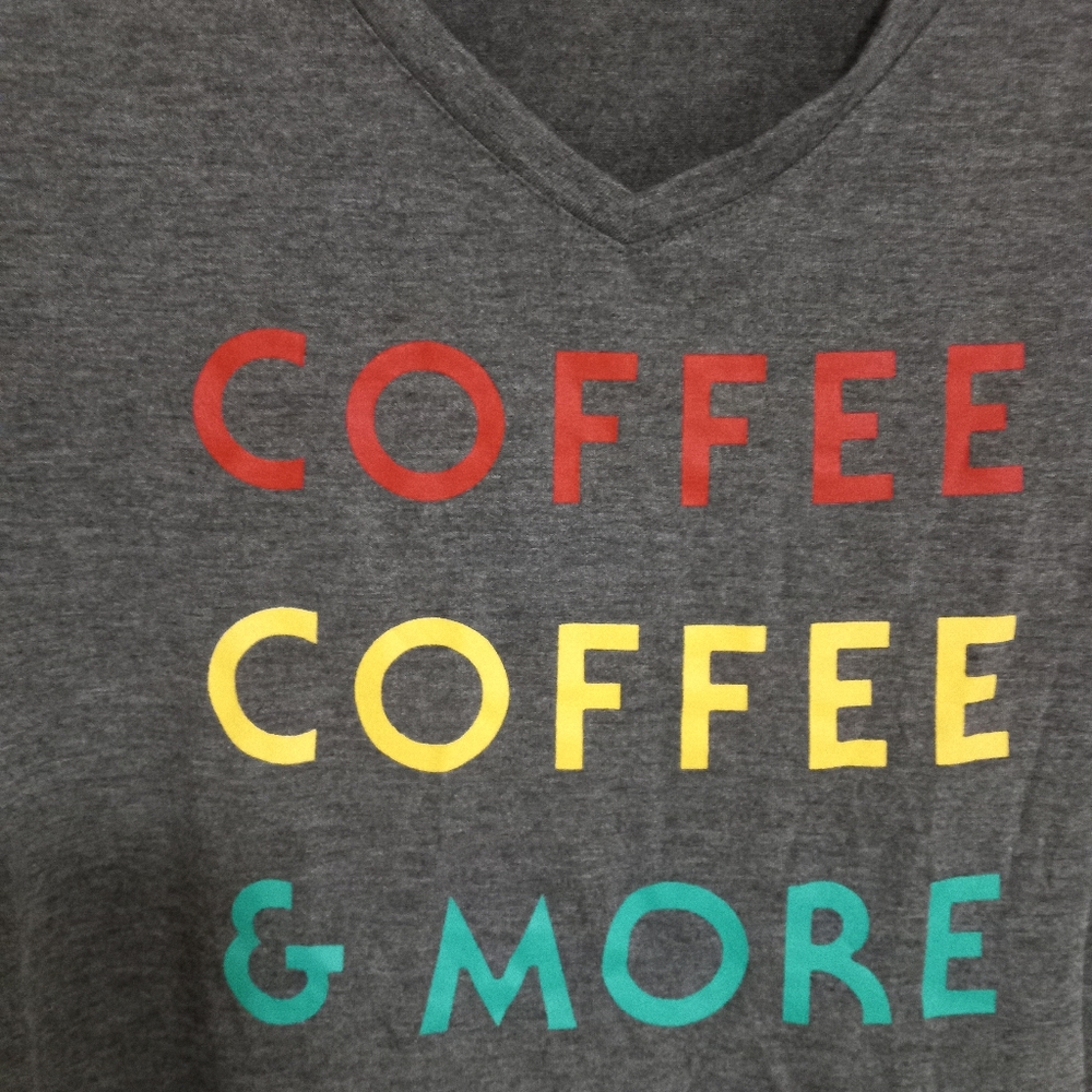 Apt.9 S Coffee Coffee & More Coffee Top in Gray - Picture 4 of 6